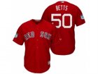 Mens Boston Red Sox #50 Mookie Betts 2017 Spring Training Cool Base Stitched MLB Jersey
