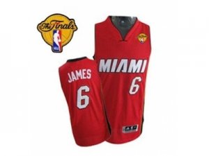 nba miami heat #6 james red[revolution 30 swingman][2013 finals]