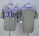 Chicago Cubs Blank Grey Alternate Road New Cool Base Stitched MLB Jersey