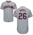 Cleveland Indians #26 Mike Napoli Grey New Authentic Collection Baseball Jersey