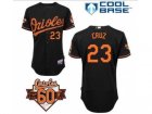 mlb jerseys baltimore orioles #23 cruz black[60 th]