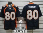 Nike Denver Broncos #80 Julius Thomas Navy Blue Alternate Super Bowl XLVIII NFL Elite Jersey
