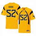 West Virginia Mountaineers #52 Najee Goode Gold College Football Jersey