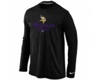 NIKE Minnesota Vikings Critical Victory Long Sleeve T-Shirt Black