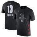 Rockets #13 James Harden Black 2019 NBA All-Star Game Men's T-Shirt