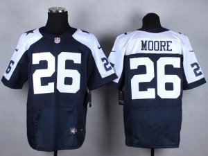 Nike Dallas Cowboys #26 Sterling Moore blue Jerseys(thankgivings Elite)