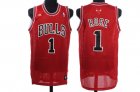 nba chicago bulls #1 rose red