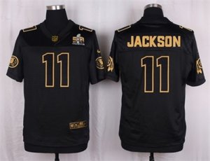 Nike Washington Redskins #11 DeSean Jackson Black Pro Line Gold Collection Jersey(Elite)