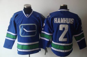 nhl vancouver canucks #2 hamhuis blue[3rd]