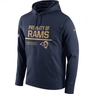 Men\'s Los Angeles Rams Nike Navy Circuit Property Of Performance Pullover Hoodie