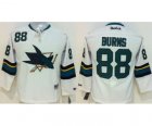 Youth NHL San Jose Sharks #88 Brent Burns white jerseys