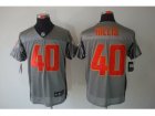 Nike NFL Kansas City Chiefs #40 Peyton Hillis Grey Jerseys[Shadow Elite]