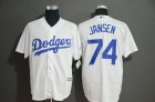 Dodgers #74 Kenley Jansen White Cool Base Jersey