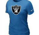 Women Okaland Raiders L.blue T-Shirts