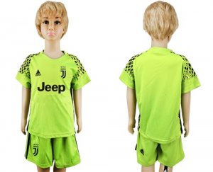 2017-18 Juventus Green Youth Goalkeeper Soccer Jersey