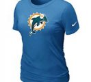 Women Miami Dolphins L.blue T-Shirts