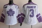 women nhl Toronto Maple Leafs #3 Phaneuf White