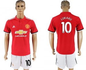 2017-18 Manchester United 10 LUKAKU Home Soccer Jersey