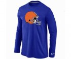 Nike Cleveland Browns Logo Long Sleeve T-Shirt BLUE