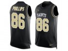 Mens Nike New Orleans Saints #86 John Phillips Limited Black Player Name & Number Tank Top NFL Jersey