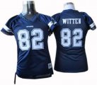 women dallas cowboys 82 witten jerseys blue