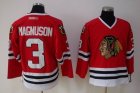 nhl chicago blackhawks #3 magnuson red[ccm]