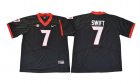 Georgia Bulldogs #7 D'Andre Swift Black College Football Jersey