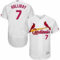 Mens Majestic St. Louis Cardinals #7 Matt Holliday White Flexbase Authentic Collection MLB Jersey