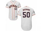 Houston Astros #50 J.R. Richard Authentic White Home 2017 World Series Bound Flex Base MLB Jersey