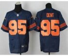 Nike jerseys chicago bears #95 dent blue[Elite][number orange]