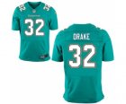 Men's Nike Miami Dolphins #32 Kenyan Drake Elite Green Team Color NFL Jersey