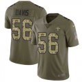 Nike Saints #56 DeMario Davis Olive Camo Salute To Service Limited Jersey