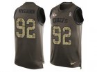 Mens Nike Kansas City Chiefs #92 Tanoh Kpassagnon Limited Green Salute to Service Tank Top NFL Jersey