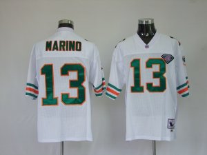 Miami Dolphins 13 Dan Marino Throwback White