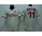 mlb philadelphia phillies #11 rollins 2009 world series cream