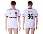 West Ham United #36 Quina Away Soccer Club Jersey