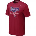 Nike MLB Tampa Bay Rays 2014 Home Practice T-Shirt - Red