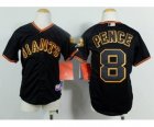 Youth mlb jerseys san francisco giants #8 pence black