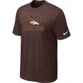 Denver Broncos Heart & Soul Brown T-Shirt