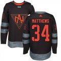Team North America #34 Auston Matthews Black 2016 World Cup Stitched NHL Jersey