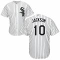 Men's Majestic Chicago White Sox #10 Austin Jackson Replica White Home Cool Base MLB Jersey