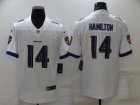 Nike Ravens #14 Kyle Hamilton White 2022 NFL Draft Vapor Untouchable Limited Jersey