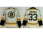 Youth nhl jerseys boston bruins #33 chara white[patch C]