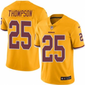 Mens Nike Washington Redskins #25 Chris Thompson Limited Gold Rush NFL Jersey