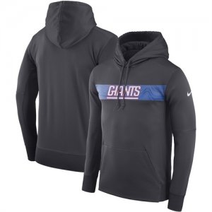 New York Giants Nike Sideline Team Performance Pullover Hoodie Charcoal