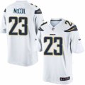 Mens Nike San Diego Chargers #23 Dexter McCoil Limited White NFL Jersey