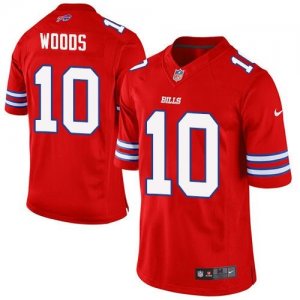 Nike Buffalo Bills #10 Robert Woods Red Jerseys(Elite)