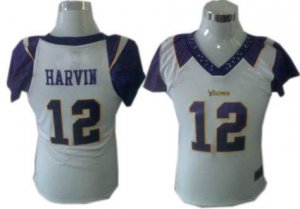 minnesota vikings 12 harvin women field flirt fashion white