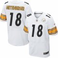 Mens Nike Pittsburgh Steelers #18 Zach Mettenberger Elite White NFL Jersey