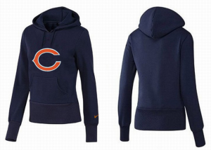 Women Chicago bears Logo Pullover Hoodie-017